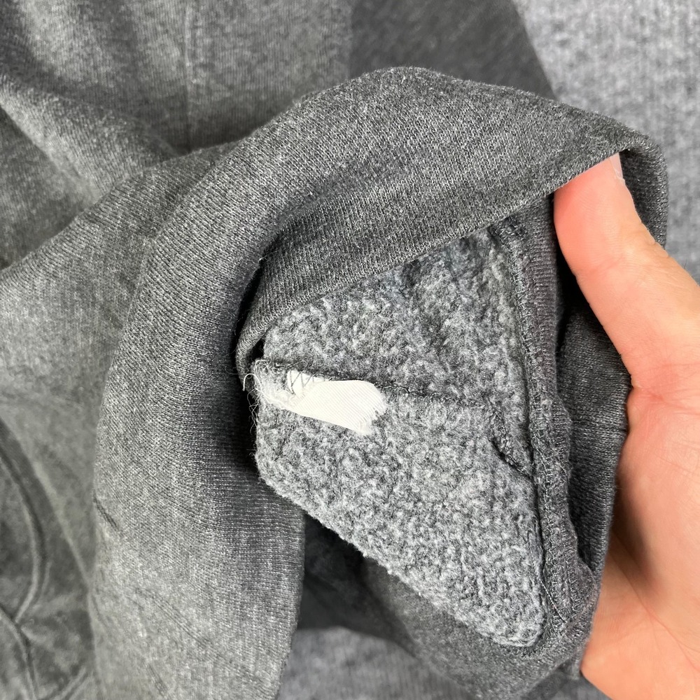 Tek Gear Hoodie Womens Small Gray Cotton Fleece V Neck Running Trail Athleisure - Picture 10 of 14
